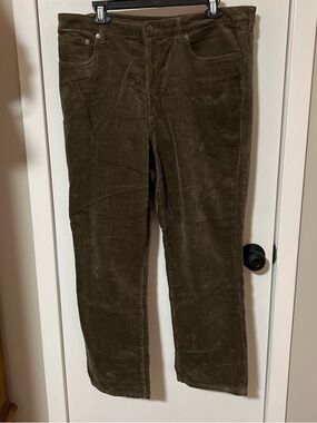 Women’s Olive Green Corduroy Pants